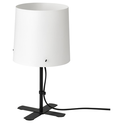 BARLAST Table lamp - black/white 31 cm