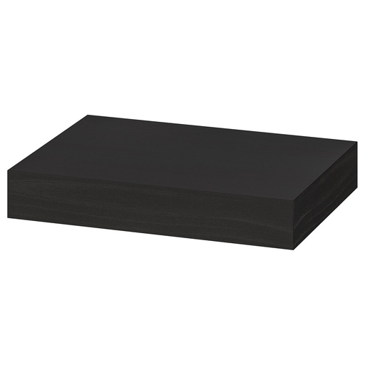 LACK Wall shelf - black-brown 30x26 cm