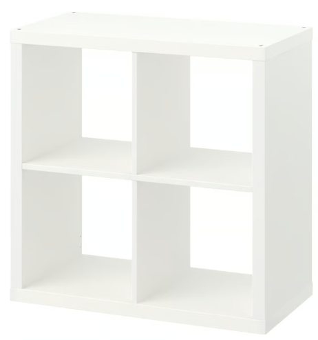 Shelving unit, white, 77x77 cm